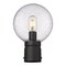 Z-Lite Laurent Outdoor Post Mount Fixture, 1-Light, 8 In.W x 11.5 In.H, Black/Clear Seedy 599PHM-BK - alternate 2